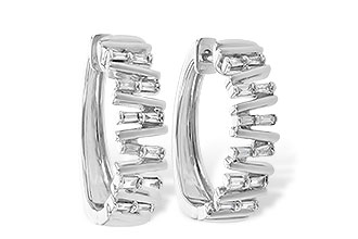 B199-41443: EARR .30 TW BAGUETTE DIAS