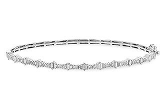 B282-15979: BANGLE .60 BAGUETTE TW