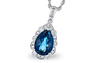 E282-15988: NECK 2.25 LONDON BLUE TOPAZ 2.40 TGW