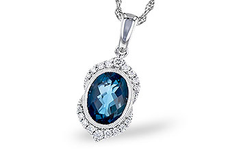 F282-17797: NECK 1.96 LONDON BLUE TOPAZ 2.10 TGW