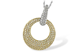 G198-48715: NECK 1.64 YELLOW DIAS 1.90 TW