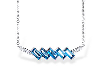H282-16888: NECK .75 LONDON BLUE TOPAZ .80 TGW