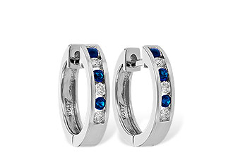K010-30461: EARRINGS .16 SAPP .26 TGW