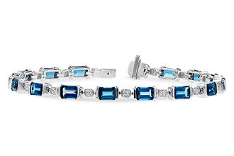 K282-11406: BRACELET 7.90 LONDON BLUE TOPAZ 8.13 TGW