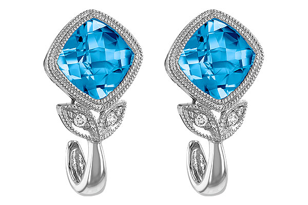 L196-70524: EARR 2.12 BLUE TOPAZ 2.14 TGW