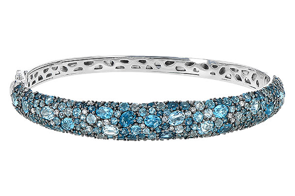 M199-39606: BANGLE 7.60 BLUE TOPAZ 7.85 TGW